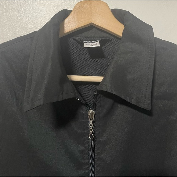 Alia Petites Black Zip-Up Bomber Style  Jacket Size 12P - Picture 4 of 12